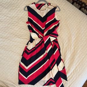 Elizabeth McKay tie waist sleeveless dress